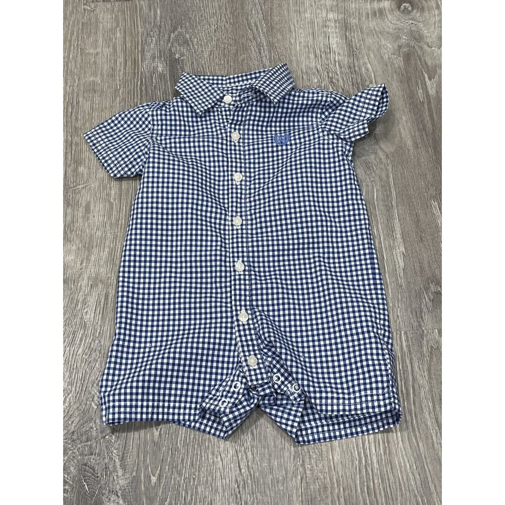 Baby Boy Chaps Checkered Baby Outfit 3 Month J13